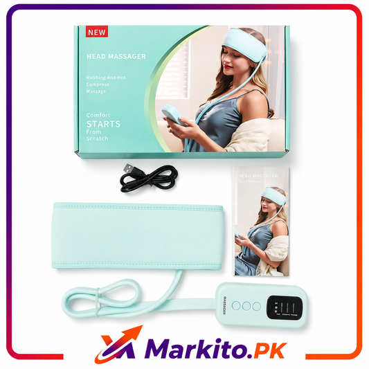 Smart Heated Head Massager | Electric Hot Compress Scalp Massage Belt
