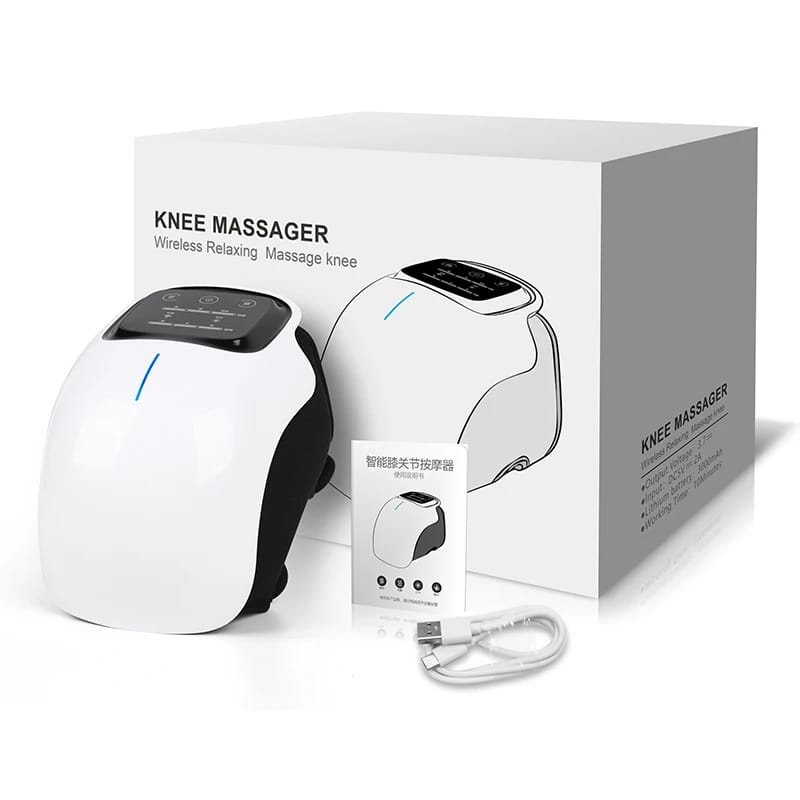 Heated Knee Massager | Electric Knee Heating &amp; Vibration Therapy Wrap