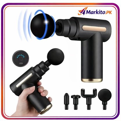 Rechargable Massage Gun with 4 Different Heads