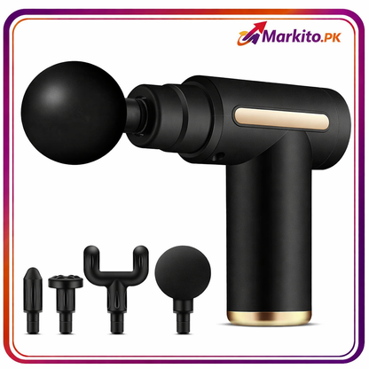 Rechargable Massage Gun with 4 Different Heads