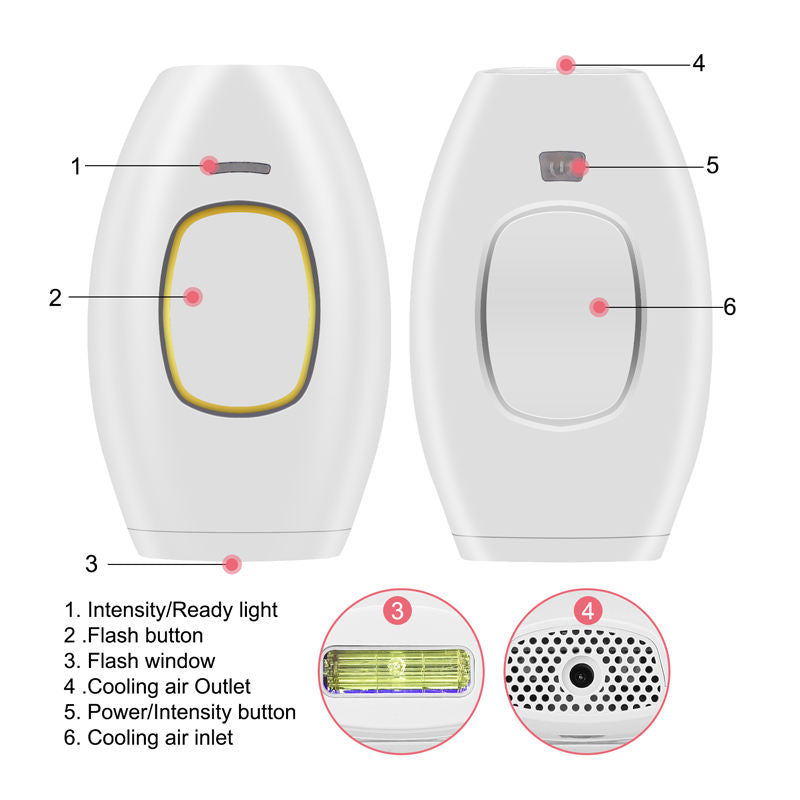 Mini IPL Laser Hair Removal Device