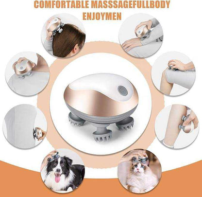 Electric Scalp Massager | Rechargeable Head &amp; Hair Scalp Massage Brush