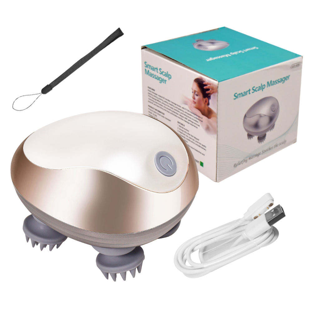 Electric Scalp Massager | Rechargeable Head &amp; Hair Scalp Massage Brush