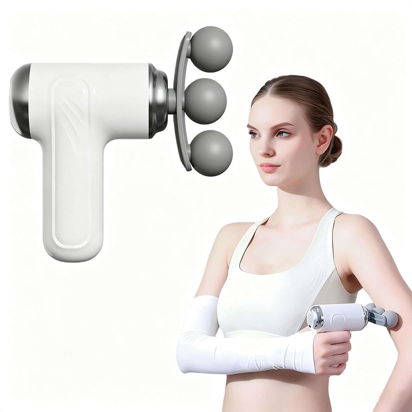 Mini Fascia Massage Gun – 8 Massage Heads | Deep Tissue Muscle Massager