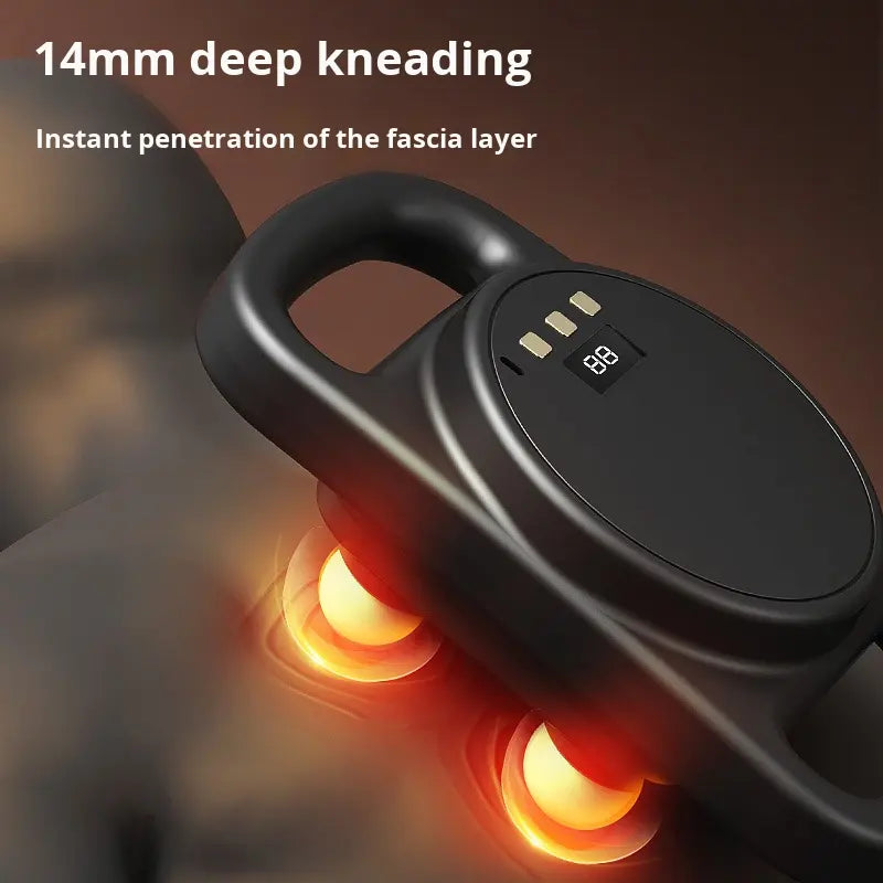 4-Head Electric Massage Gun | Deep Tissue Percussion Massager