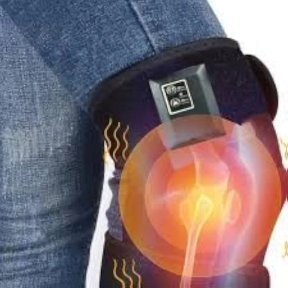 Rechargeable Heated Knee Massager with Vibration – Warm Compress Knee Wrap