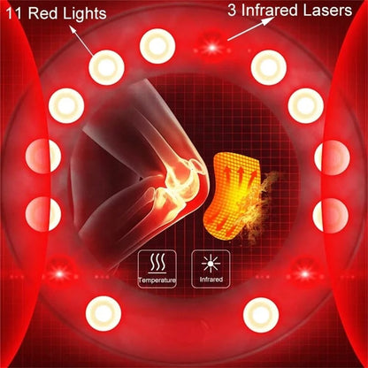 Heated Knee Massager | Electric Knee Heating &amp; Vibration Therapy Wrap