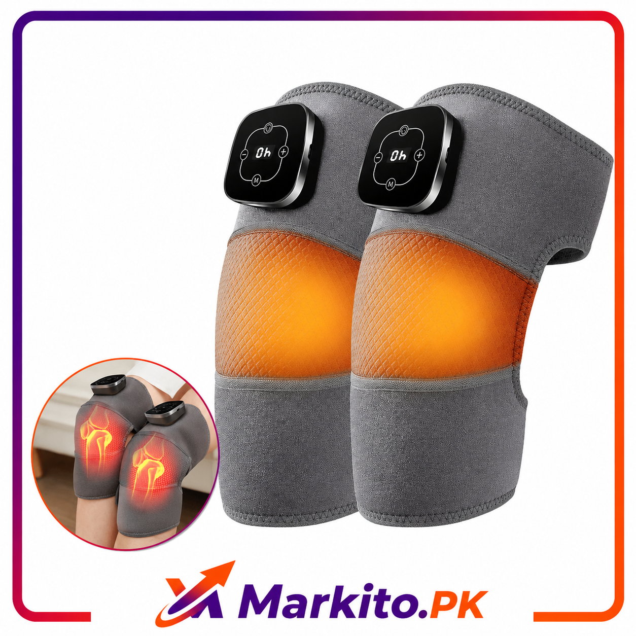 Smart Heated Knee Massager | Rechargeable Knee Pain Relief Brace