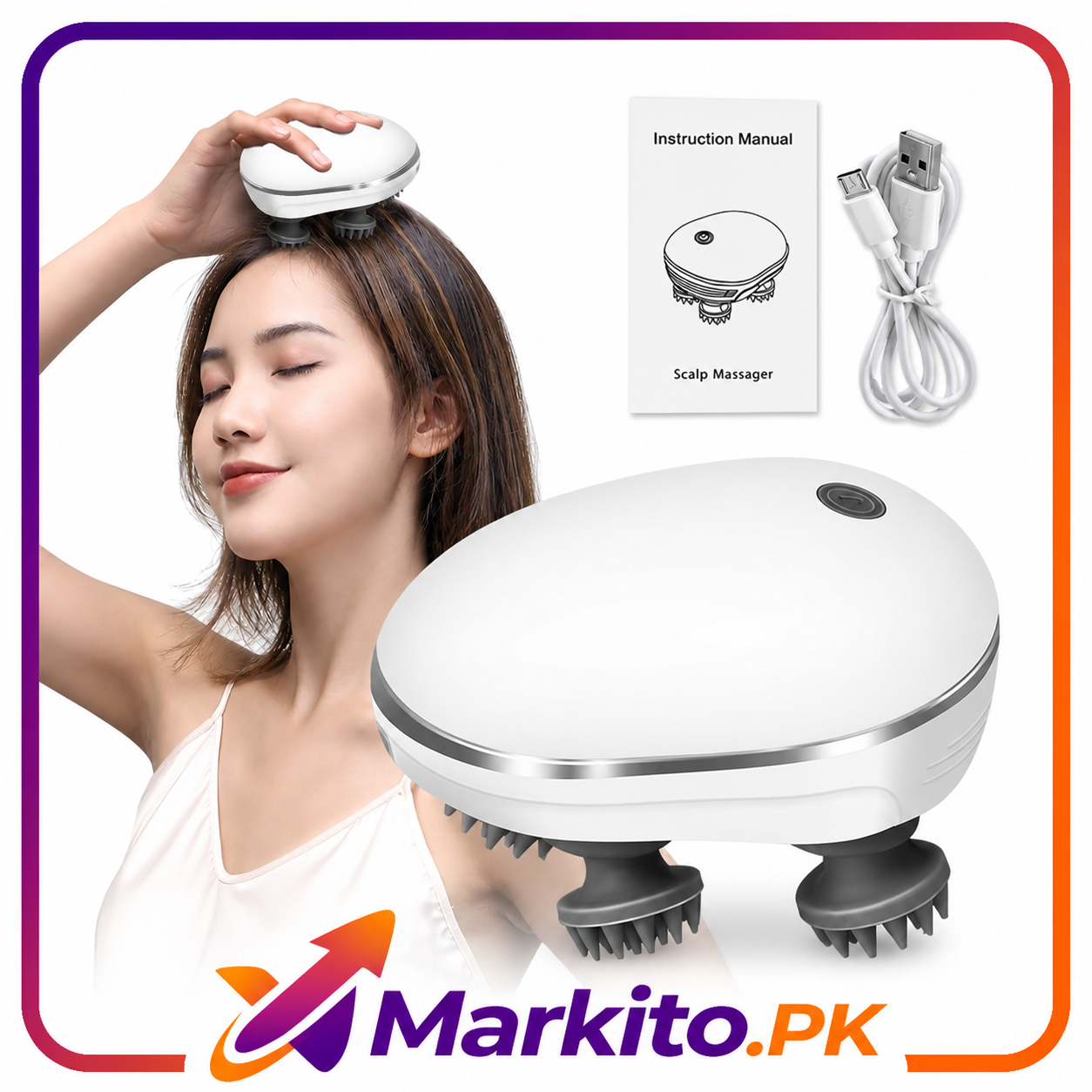 Electric Smart Scalp Massager, Hair Growth & Head Massager