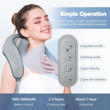 Neck and shoulder massager