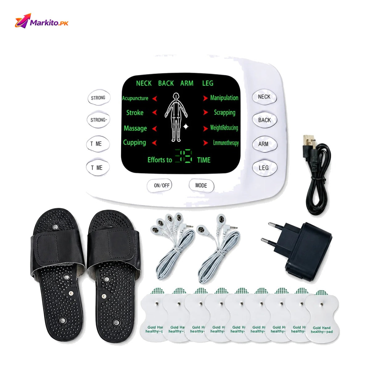 Digital TENS Therapy Machine – EMS Muscle Stimulator