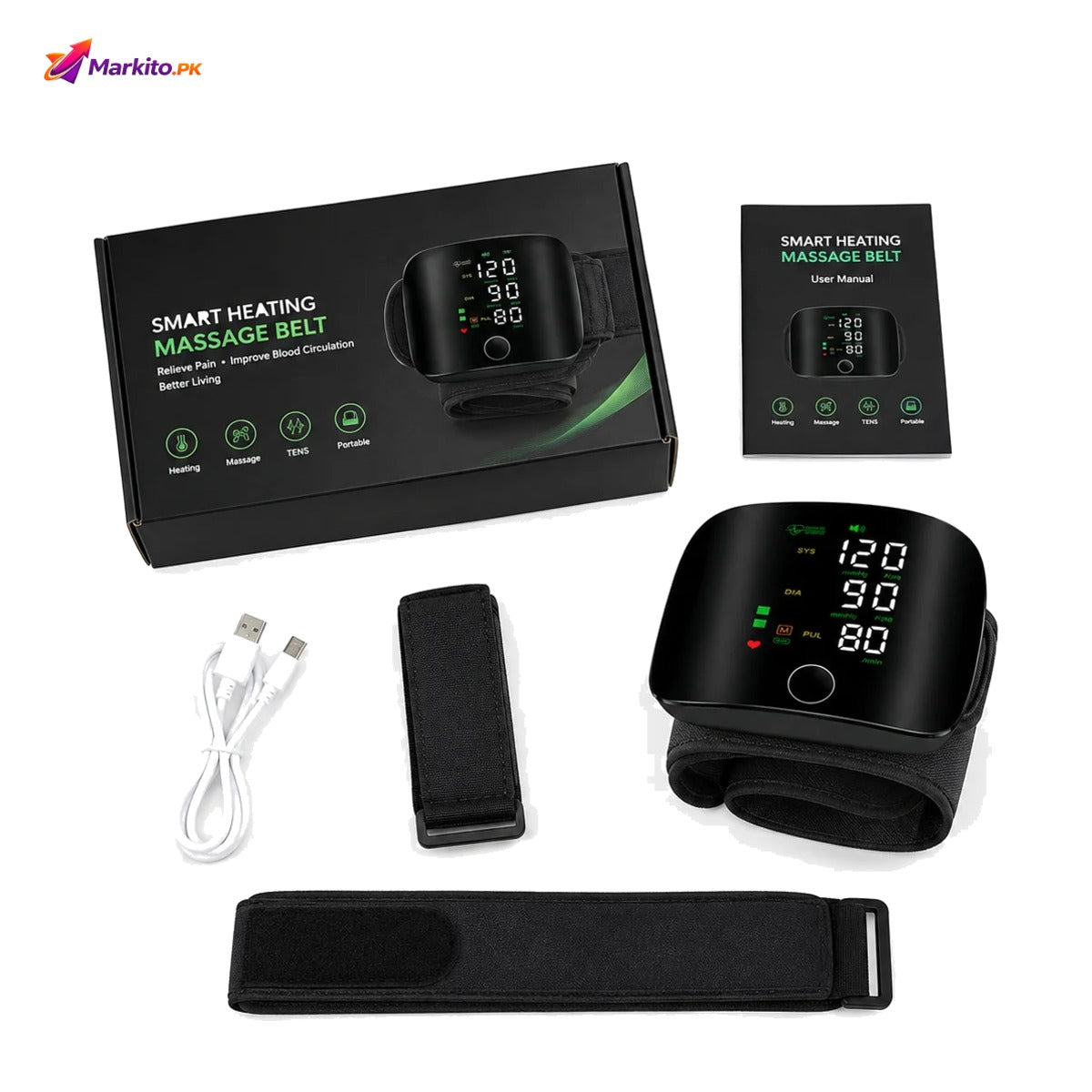 Digital Wrist Blood Pressure Monitor – Automatic BP & Heart Rate Checker